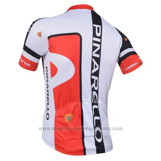 2013 Abbigliamento Ciclismo Pinarello Rosso e Nero Manica Corta e Salopette