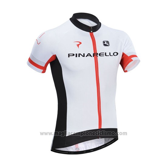 2014 Abbigliamento Ciclismo Pinarello Nero e Bianco Manica Corta e Salopette