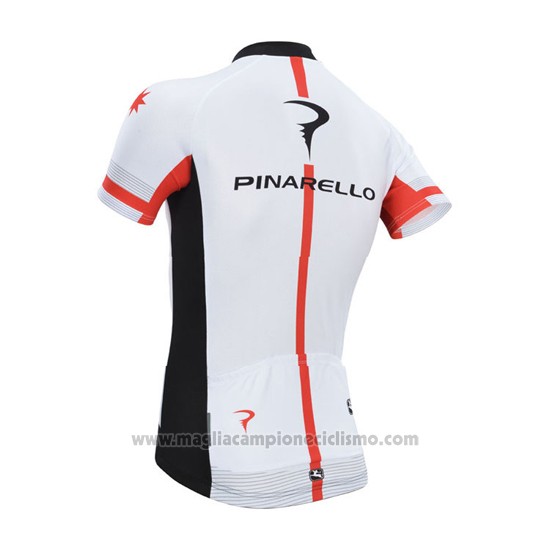 2014 Abbigliamento Ciclismo Pinarello Nero e Bianco Manica Corta e Salopette