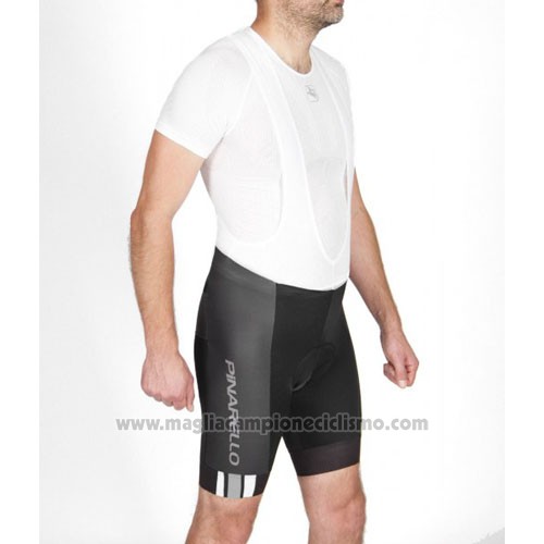 2016 Abbigliamento Ciclismo Pinarello Nero e Bianco Manica Corta e Salopette