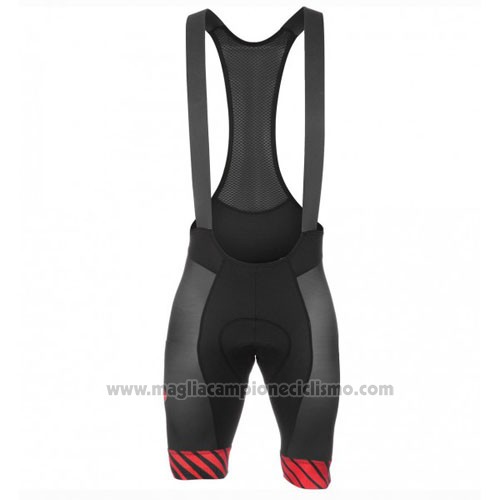 2016 Abbigliamento Ciclismo Pinarello Nero e Rosso Manica Corta e Salopette