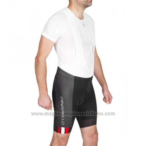 2016 Abbigliamento Ciclismo Pinarello Rosso e Nero Manica Corta e Salopette