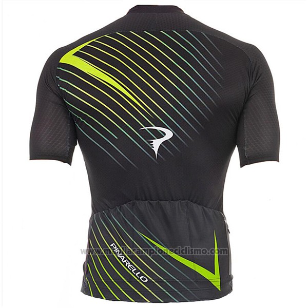 2017 Abbigliamento Ciclismo Pinarello Nero Manica Corta e Salopette