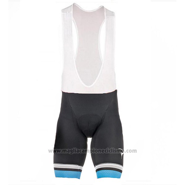 2017 Abbigliamento Ciclismo Pinarello Nero e Blu Manica Corta e Salopette