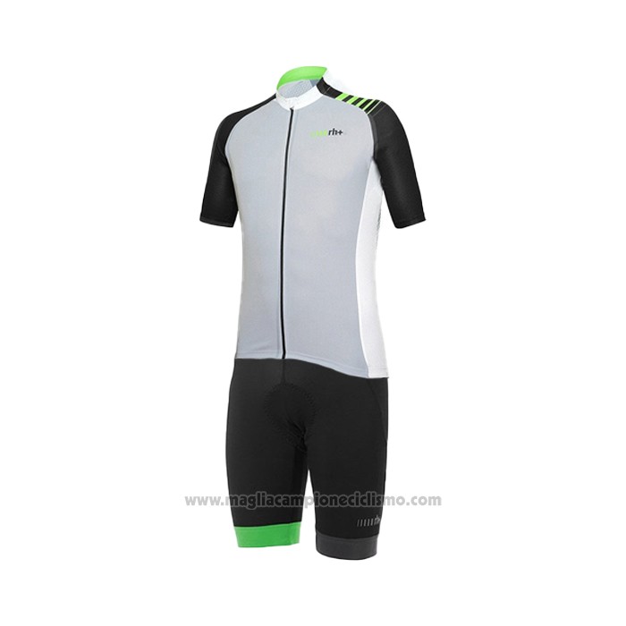 2021 Abbigliamento Ciclismo RH+ Grigio Manica Corta e Salopette