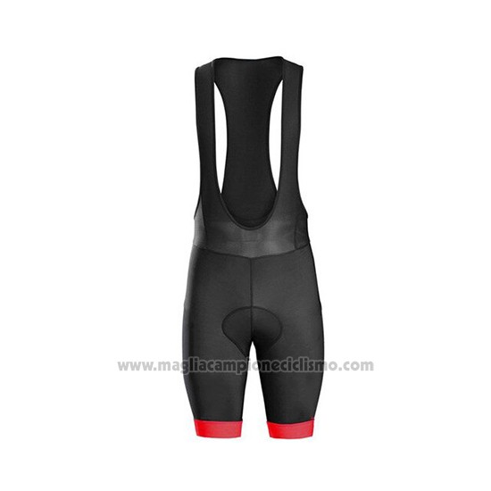 2019 Abbigliamento Ciclismo Ralph Rosso Bianco Manica Corta e Salopette