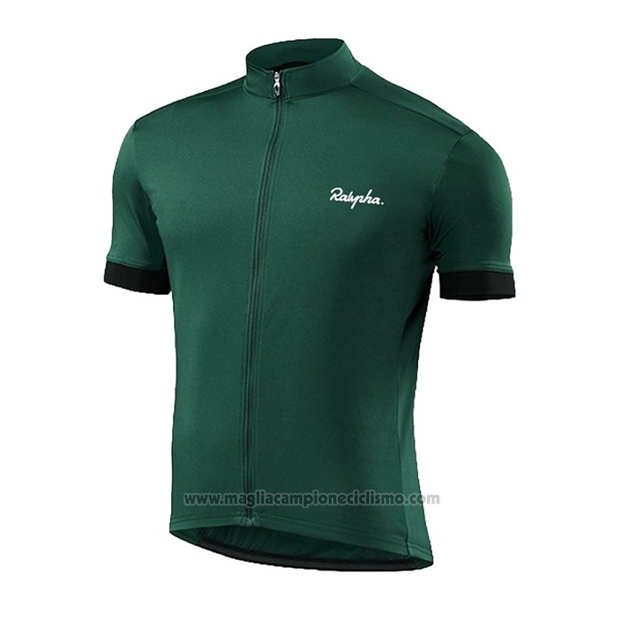 2021 Abbigliamento Ciclismo Ralph Scuro Verde Manica Corta e Salopette