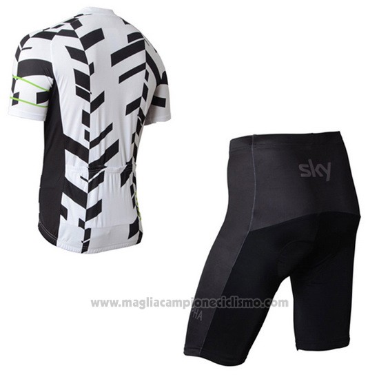 2015 Abbigliamento Ciclismo Rapha Bianco Manica Corta e Salopette