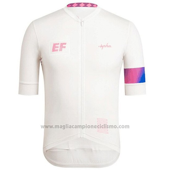 2019 Abbigliamento Ciclismo Rapha Bianco Manica Corta e Salopette