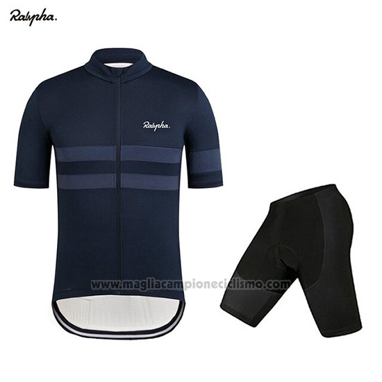 2019 Abbigliamento Ciclismo Rapha Spento Blu Manica Corta e Salopette