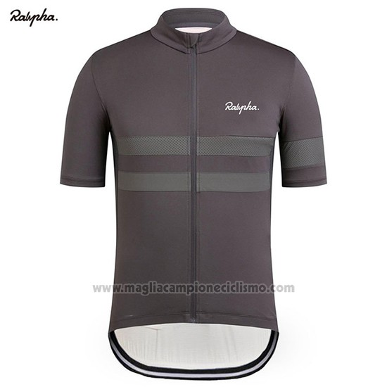 2019 Abbigliamento Ciclismo Rapha Spento Grigio Manica Corta e Salopette