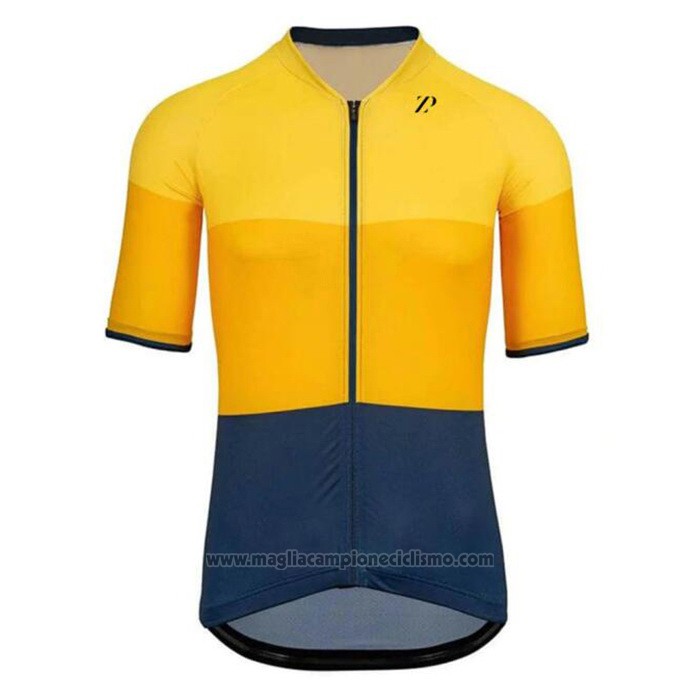 2020 Abbigliamento Ciclismo Rapha Giallo  Blu Manica Corta e Salopette