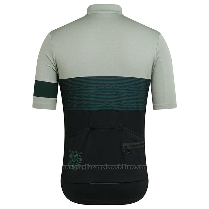 2021 Abbigliamento Ciclismo Rapha Chiaro Verde Manica Corta e Salopette
