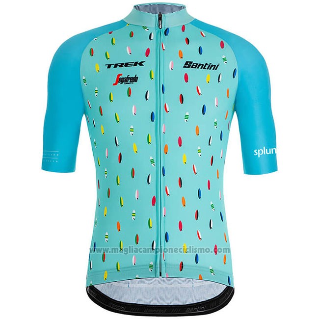 2019 Abbigliamento Ciclismo Richie Celeste Manica Corta e Salopette