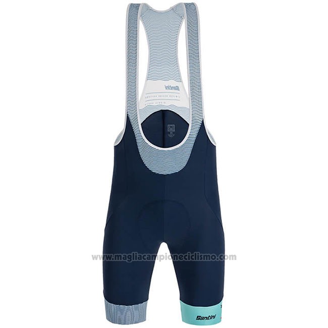 2019 Abbigliamento Ciclismo Richie Celeste Manica Corta e Salopette