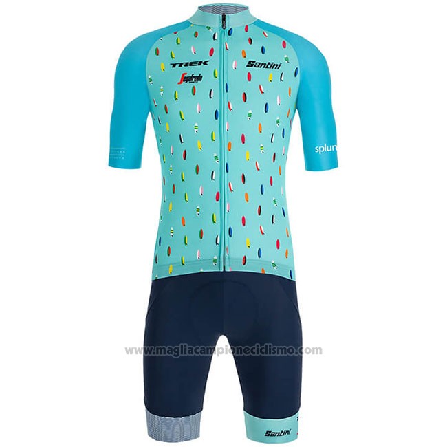 2019 Abbigliamento Ciclismo Richie Celeste Manica Corta e Salopette