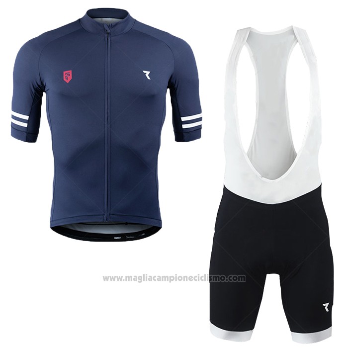 2020 Abbigliamento Ciclismo Ryzon Blu Manica Corta e Salopette