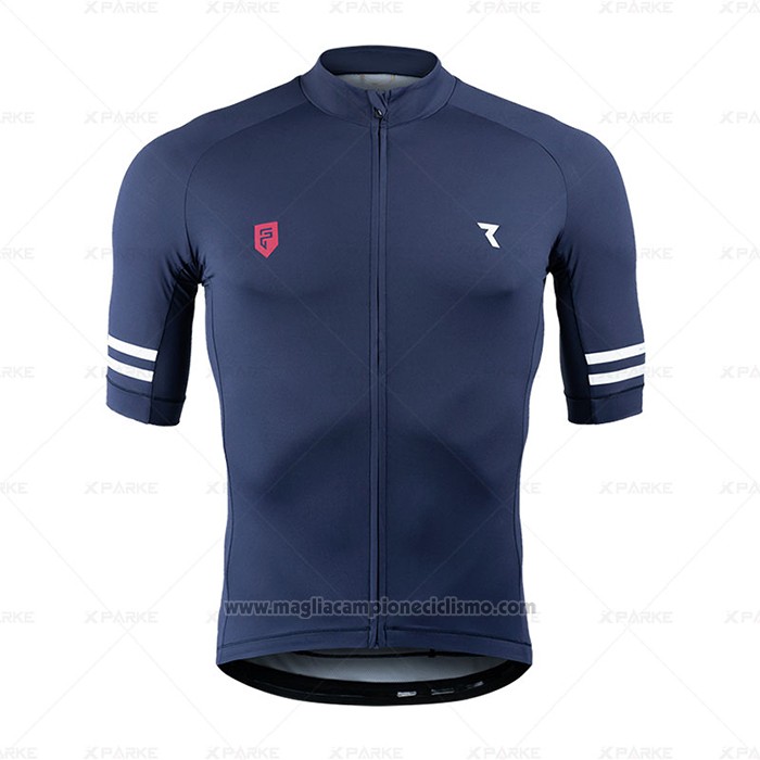 2020 Abbigliamento Ciclismo Ryzon Blu Manica Corta e Salopette