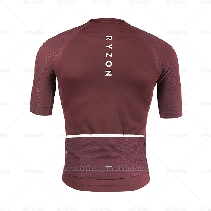 2020 Abbigliamento Ciclismo Ryzon Rosso Manica Corta e Salopette