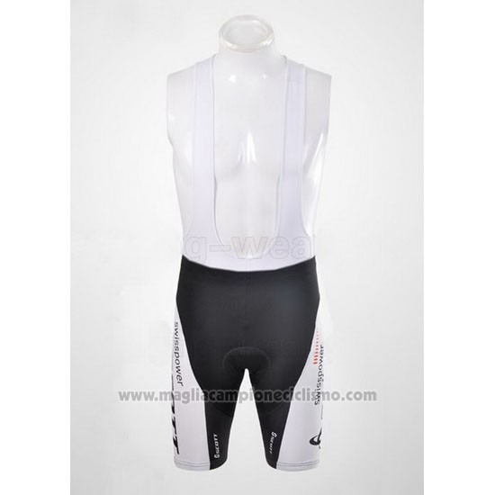 2012 Abbigliamento Ciclismo Scott Bianco e Giallo Manica Corta e Salopette