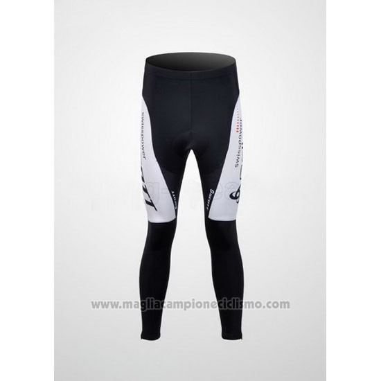 2012 Abbigliamento Ciclismo Scott Bianco e Giallo Manica Lunga e Salopette