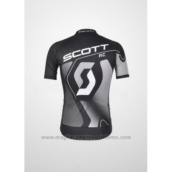 2012 Abbigliamento Ciclismo Scott Nero e Grigio Manica Corta e Salopette