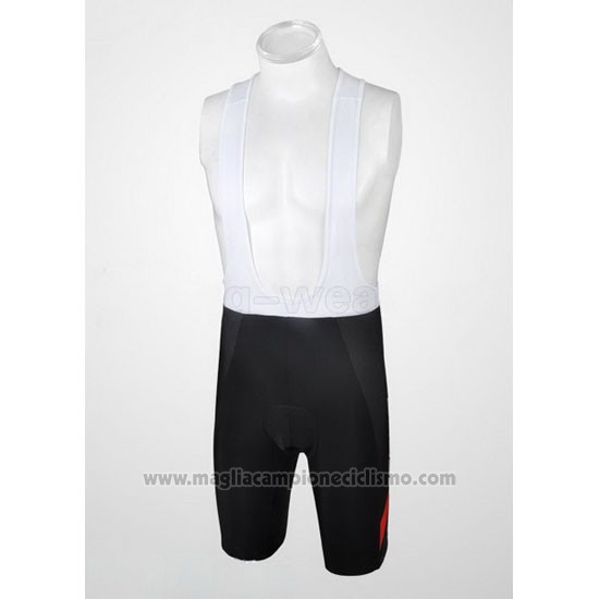 2012 Abbigliamento Ciclismo Scott Nero e Rosso Manica Corta e Salopette