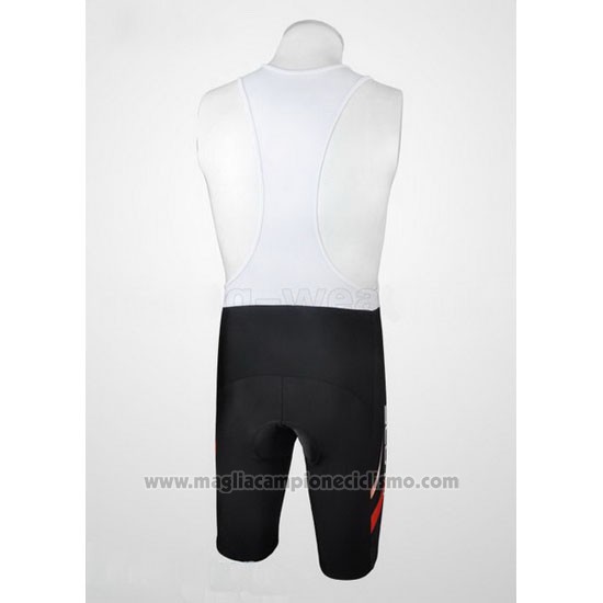 2012 Abbigliamento Ciclismo Scott Nero e Rosso Manica Corta e Salopette