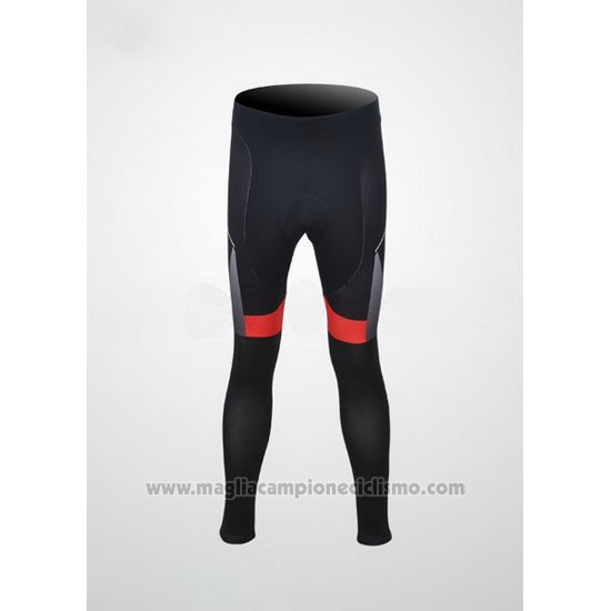 2012 Abbigliamento Ciclismo Scott Nero e Rosso Manica Lunga e Salopette