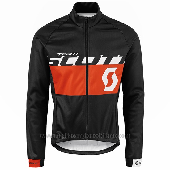 2016 Abbigliamento Ciclismo Scott Arancione e Nero Manica Lunga e Salopette
