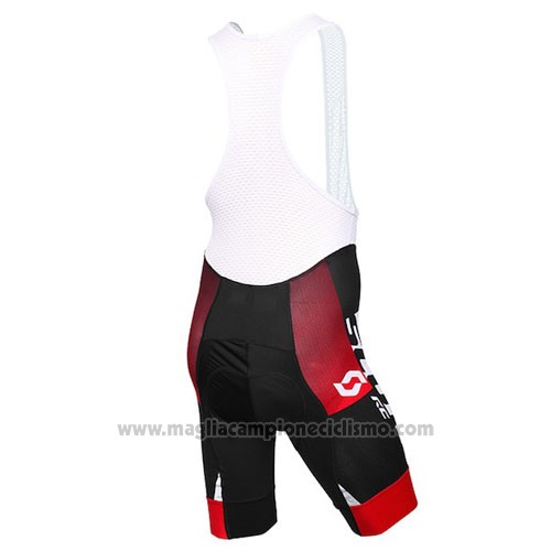 2016 Abbigliamento Ciclismo Scott Bianco Nero Manica Corta e Salopette