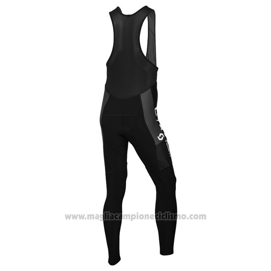 2016 Abbigliamento Ciclismo Scott Bianco e Nero Manica Lunga e Salopette