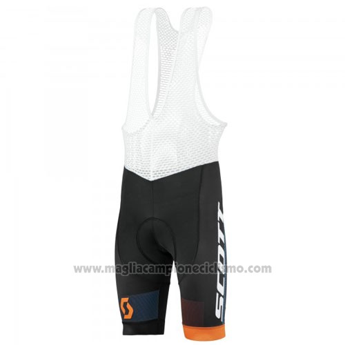 2016 Abbigliamento Ciclismo Scott Blu e Nero Manica Corta e Salopette