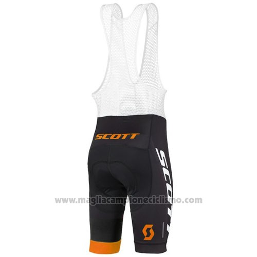 2016 Abbigliamento Ciclismo Scott Blu e Nero Manica Corta e Salopette