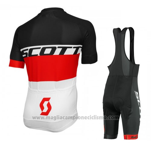 2016 Abbigliamento Ciclismo Scott Giallo e Bianco Manica Corta e Salopette
