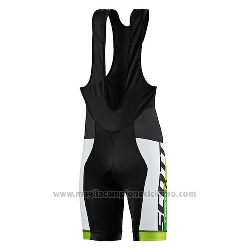 2016 Abbigliamento Ciclismo Scott Giallo e Verde Manica Corta e Salopette