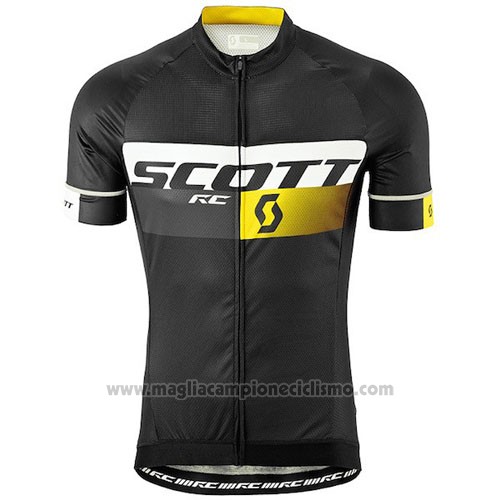 2016 Abbigliamento Ciclismo Scott Nero Manica Corta e Salopette