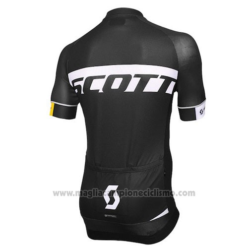 2016 Abbigliamento Ciclismo Scott Nero Manica Corta e Salopette