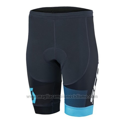 2016 Abbigliamento Ciclismo Scott Nero e Blu Manica Corta e Salopette