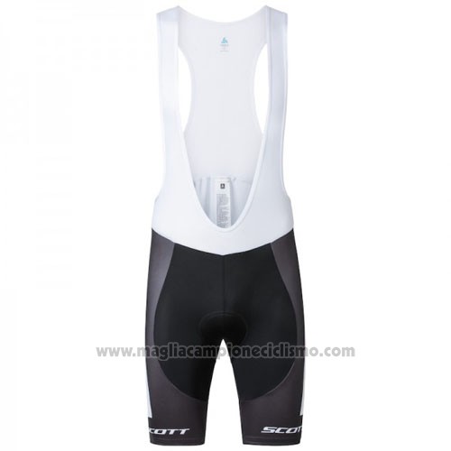 2016 Abbigliamento Ciclismo Scott Nero e Giallo Manica Corta e Salopette