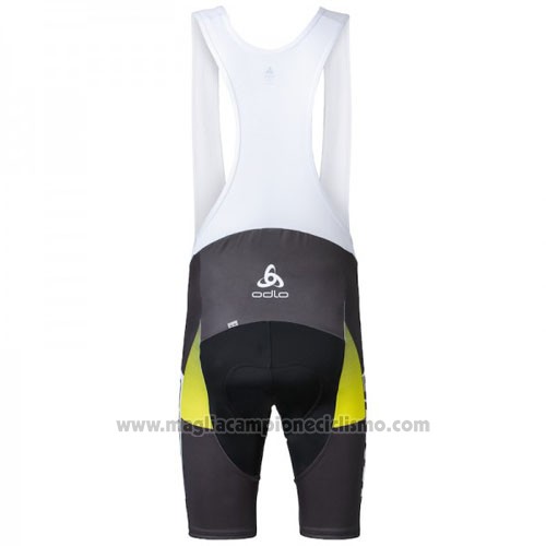 2016 Abbigliamento Ciclismo Scott Nero e Giallo Manica Corta e Salopette