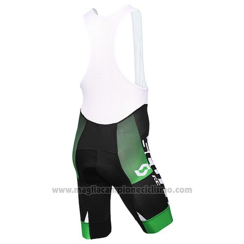 2016 Abbigliamento Ciclismo Scott Nero e Verde Manica Corta e Salopette