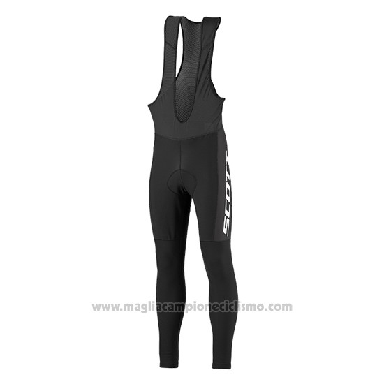 2016 Abbigliamento Ciclismo Scott Rosso e Nero Manica Lunga e Salopette
