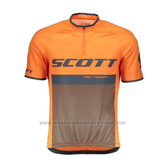 2018 Abbigliamento Ciclismo Scott RC Nero Arancione Manica Corta e Salopette