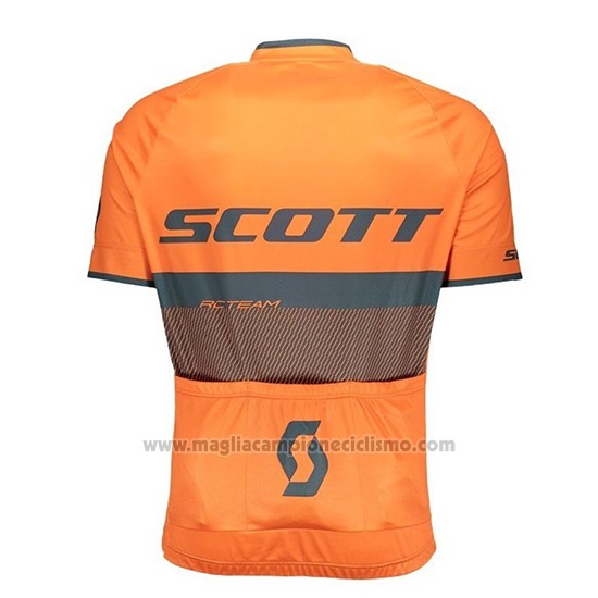 2018 Abbigliamento Ciclismo Scott RC Nero Arancione Manica Corta e Salopette