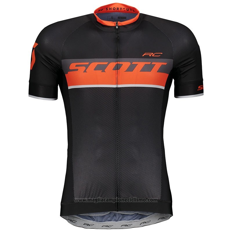 2018 Abbigliamento Ciclismo Scott RC Nero Manica Corta e Salopette