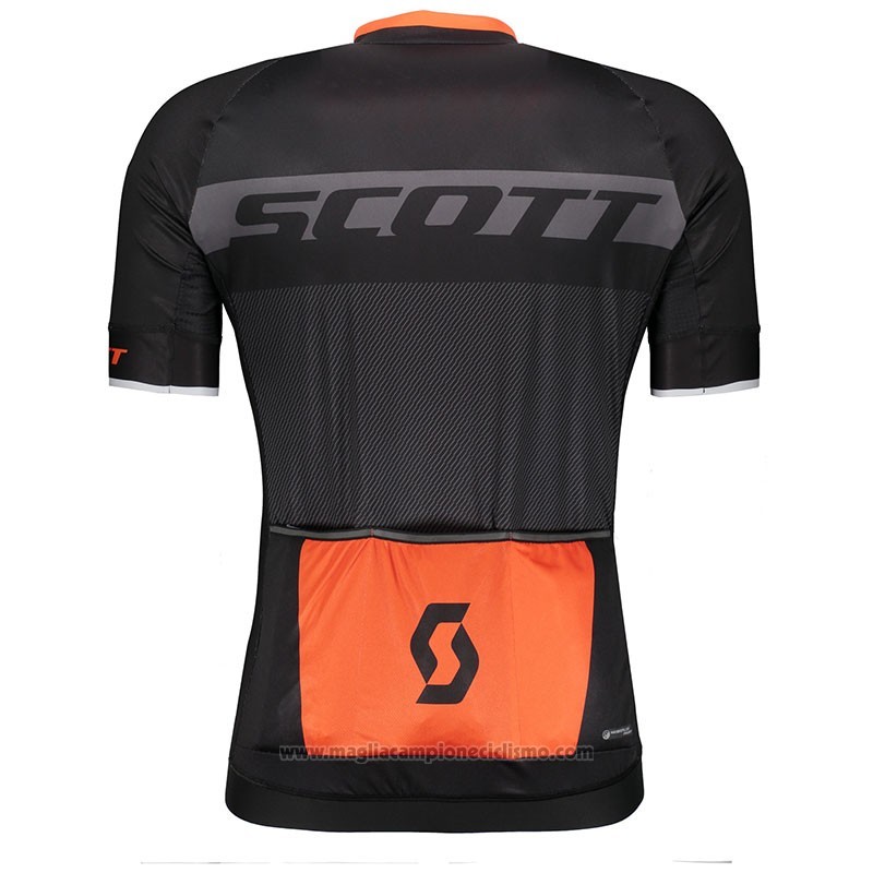 2018 Abbigliamento Ciclismo Scott RC Nero Manica Corta e Salopette