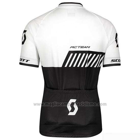 2019 Abbigliamento Ciclismo Scott Nero Bianco Manica Corta e Salopette