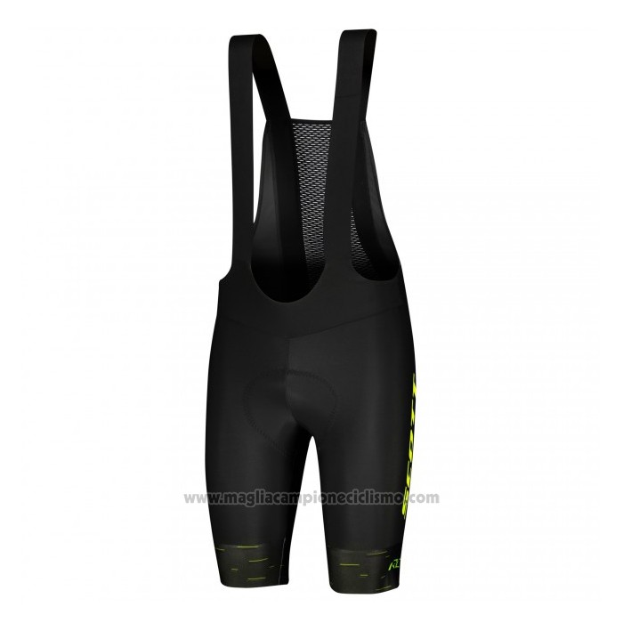 2021 Abbigliamento Ciclismo Scott Nero Giallo Manica Corta e Salopette