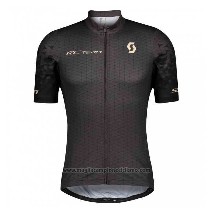 2021 Abbigliamento Ciclismo Scott Nero Manica Corta e Salopette